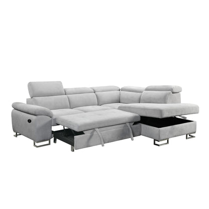 Sutton Sofa Sleeper Sectional With Storage Chaise