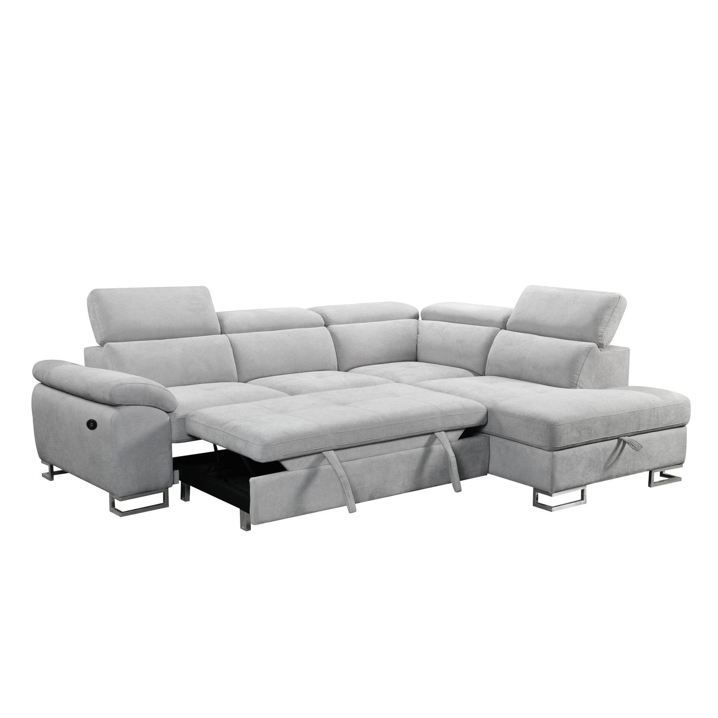 Sutton Sofa Sleeper Sectional With Storage Chaise