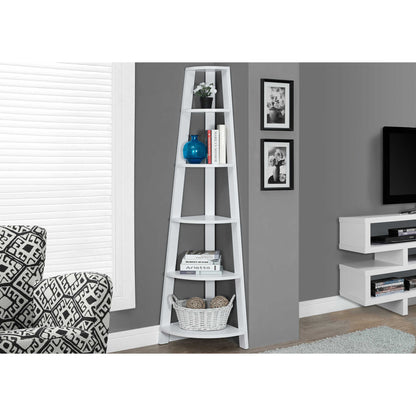 72" BOOKCASE M2751 - Dark Walnut / Brown Oak / Black / Grey / Espresso / Dark Taupe / White / Grey - White / Grey - Black