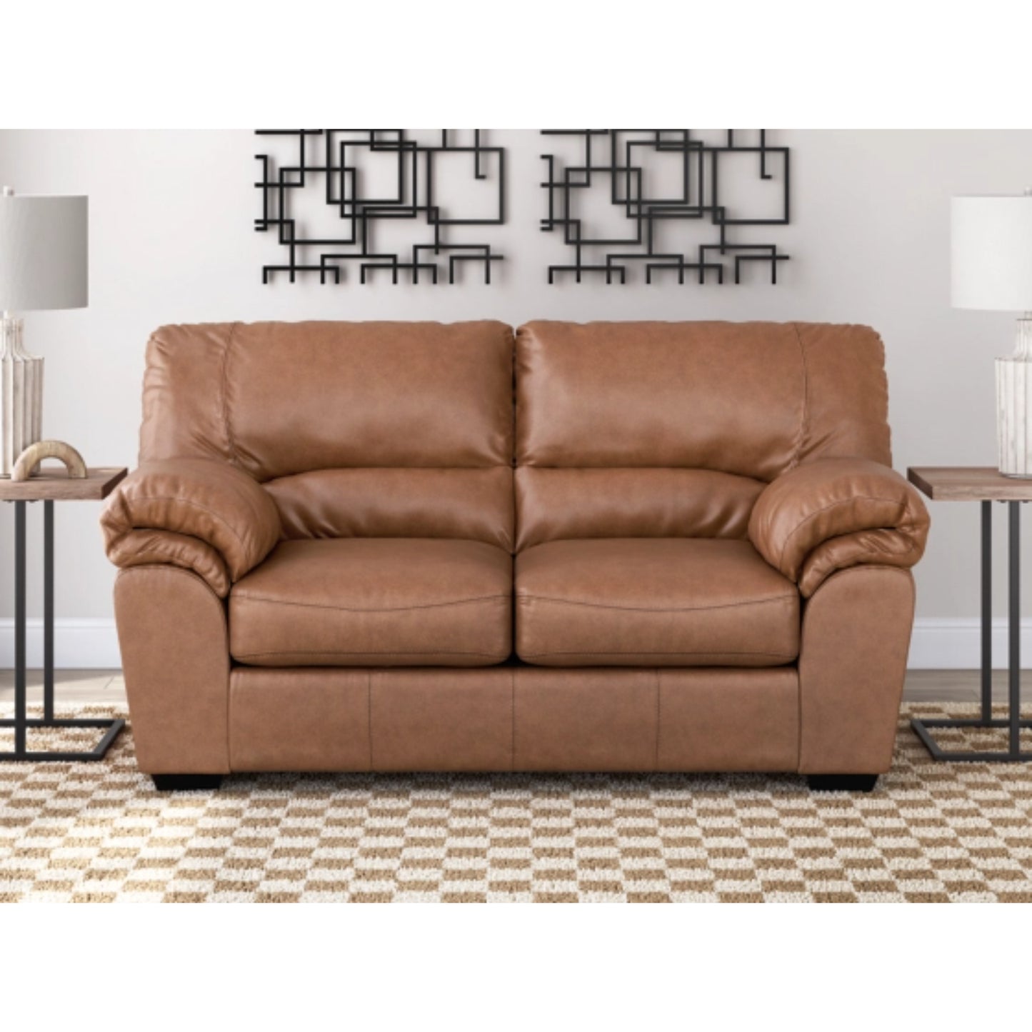 WillowBend Loveseat - Caramel / Umber