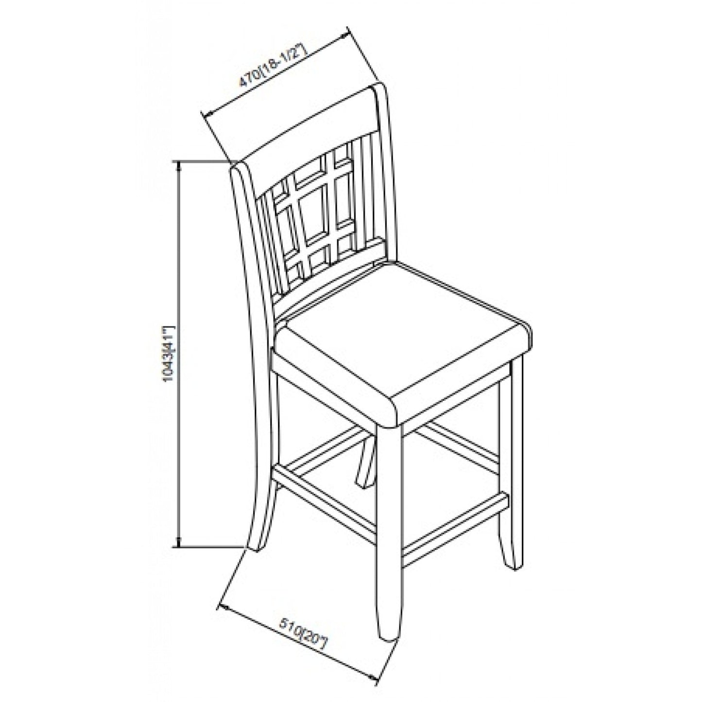 Counter Stool (Set of 2pc) B 4560