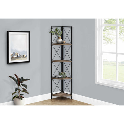 60" BOOKCASE M3646 - Brown Reclaimed / Grey / Dark Taupe / White Marble / Natural / Black / Black Marble / Espresso