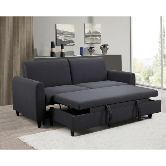 3-SEATER SOFA BED - DARK GREY B 50021