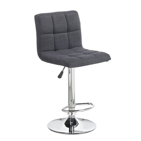 Grey / Charcoal  Fabric Barstool