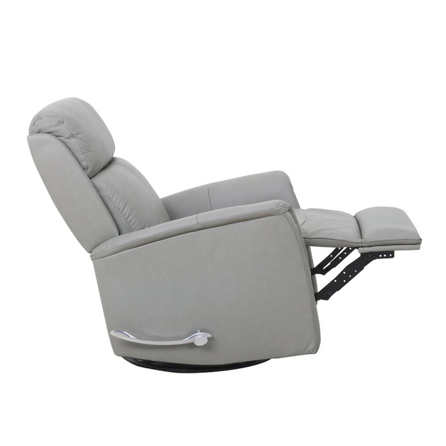 IF-6381 Leather Match Rocker Recliner - Pewter Grey