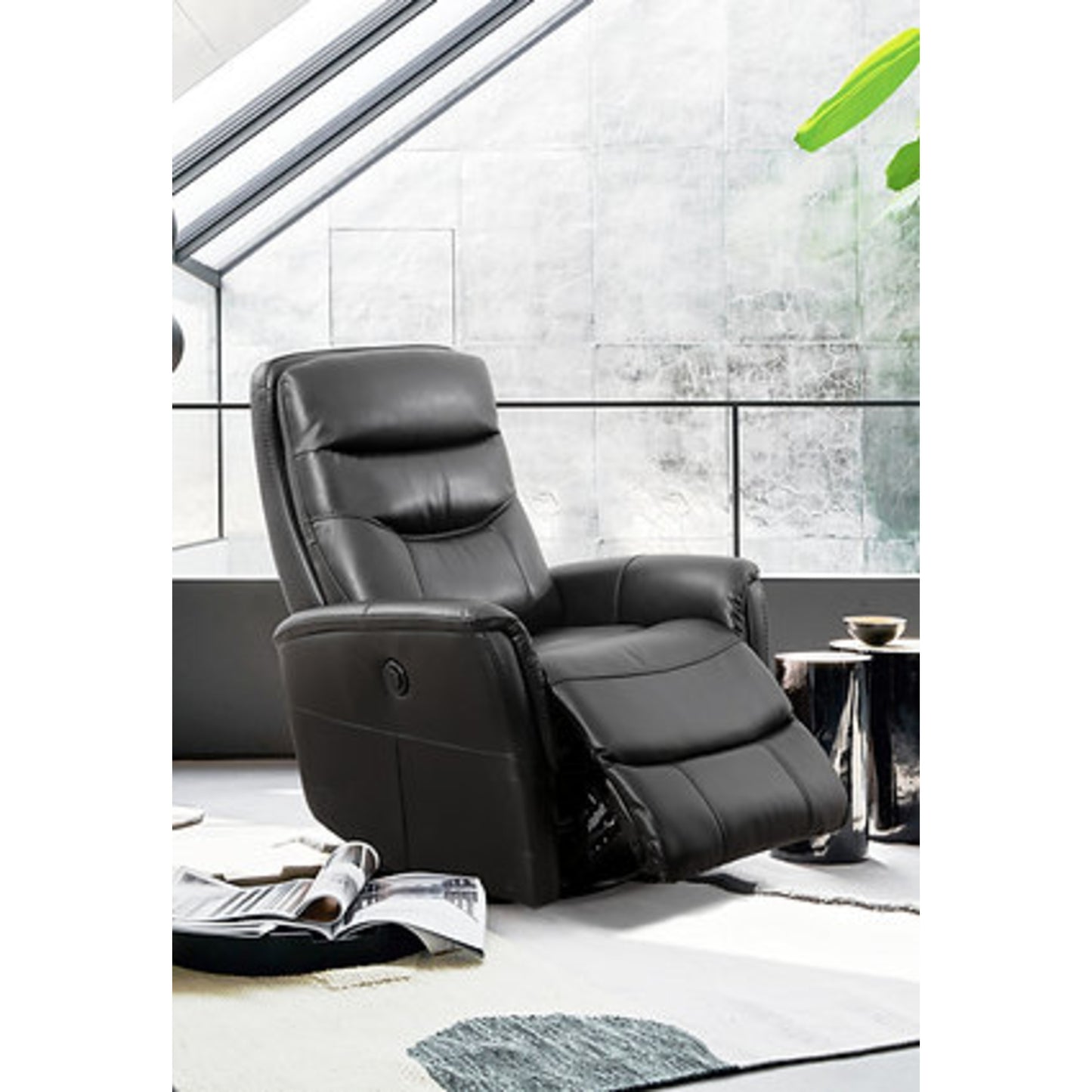 Black PU Power Recliner Chair IF 6300