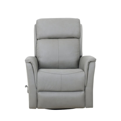 IF-6381 Leather Match Rocker Recliner - Pewter Grey