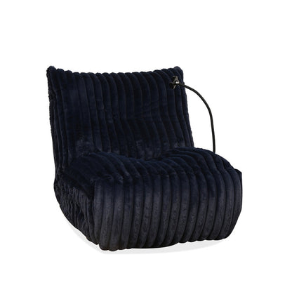 Cordoruoy Fabric Recliner Chair IF 6305 - White / Blue