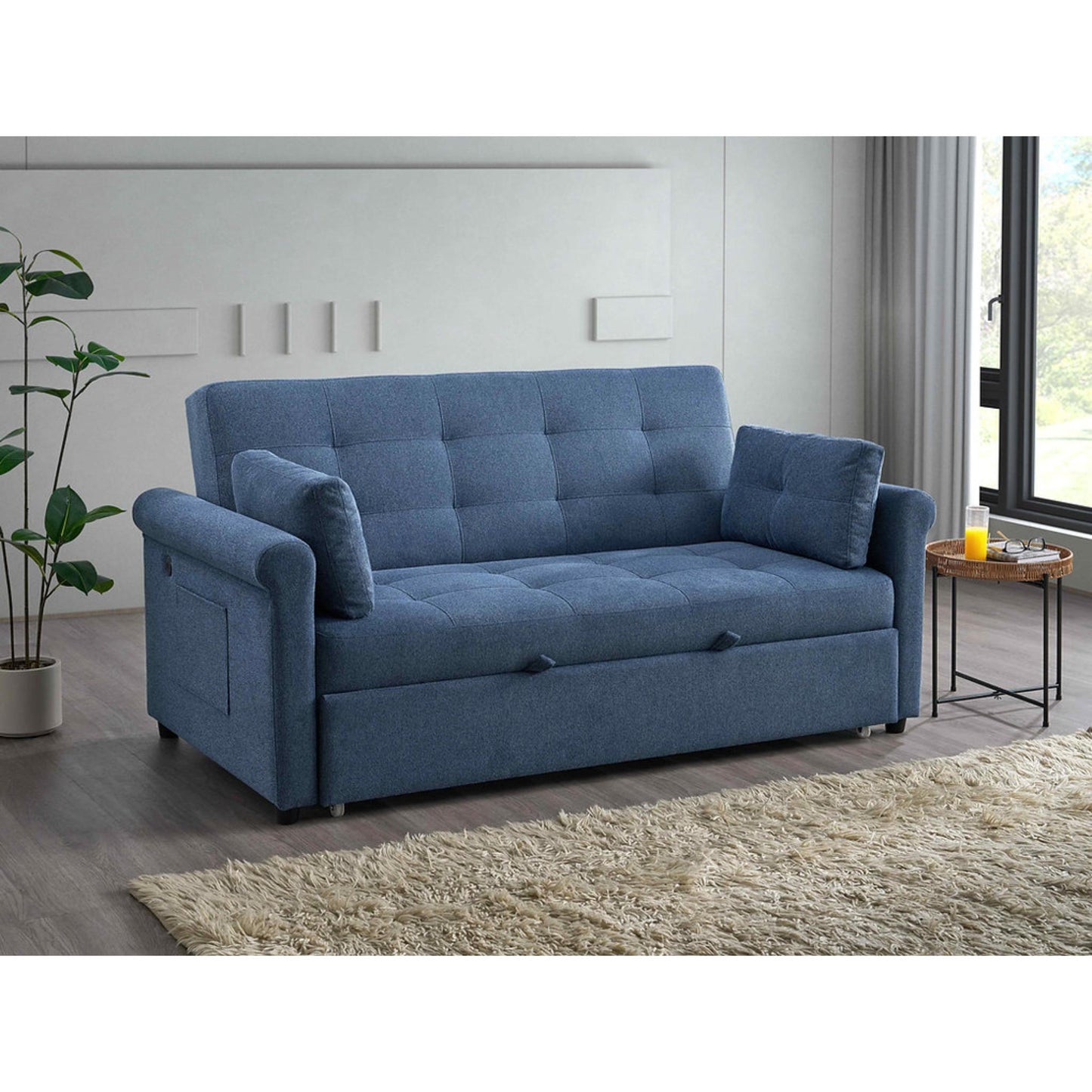 Sofabed IF 9045 (64") - Grey / Blue
