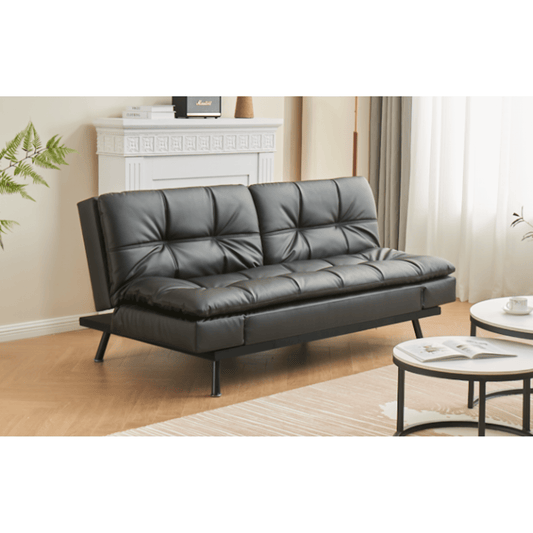 Black PU Sofa Bed IF 8050