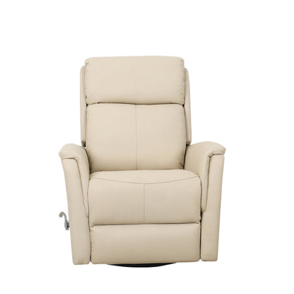 IF-6384 Leather Match Rocker Recliner - Ivory