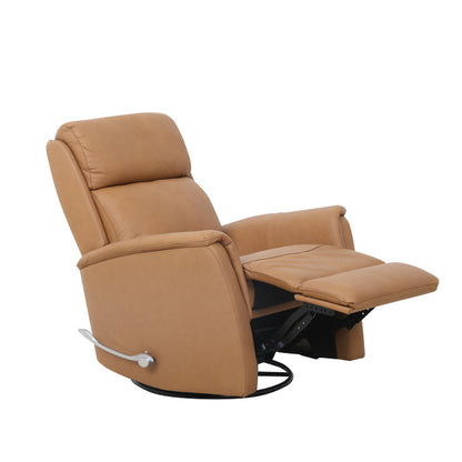 IF-6380 Leather Match Rocker Recliner - Caramel Brown