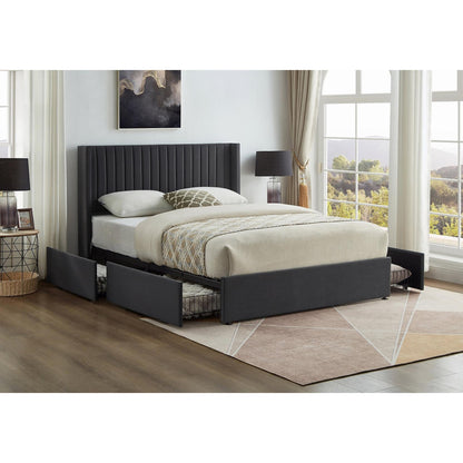 Full Storage Bed IF 5407 - Creme / Grey