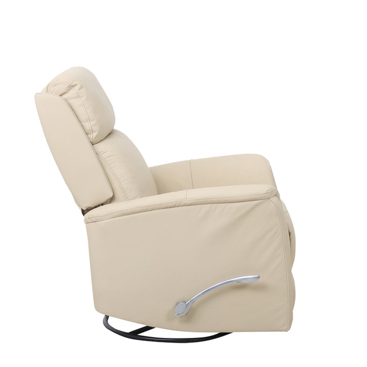 IF-6384 Leather Match Rocker Recliner - Ivory
