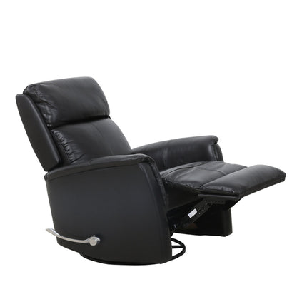 IF-6382 Leather Match Rocker Recliner - Blackberry
