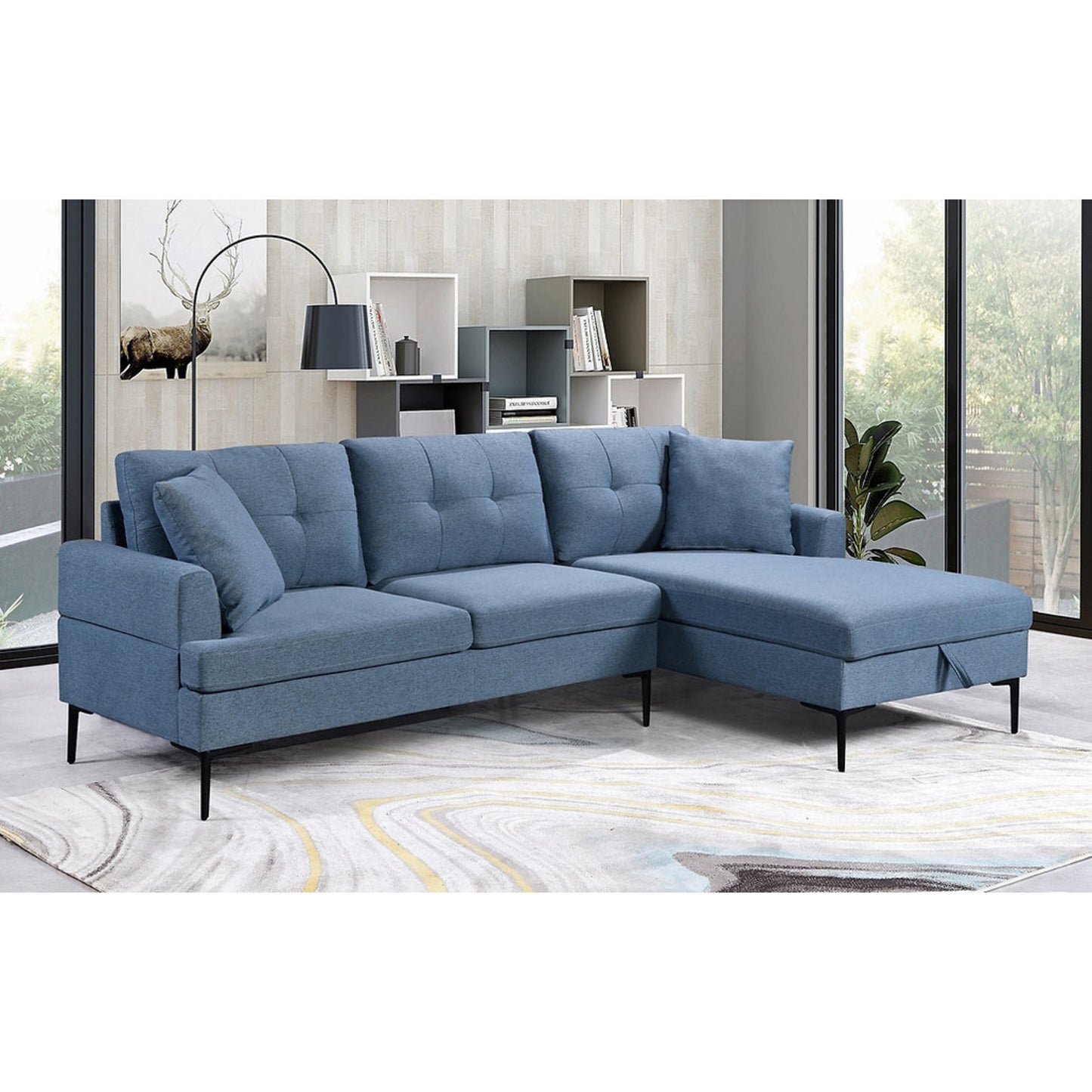 Sectional With Storage Chaise