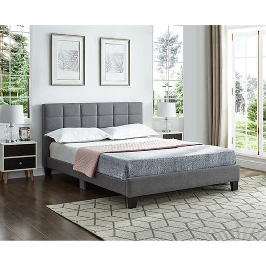 Grey Fabric Platform Bed IF 5423