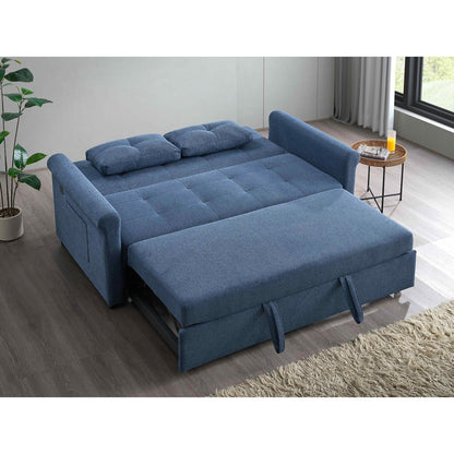 Sofabed IF 9045 (64") - Grey / Blue