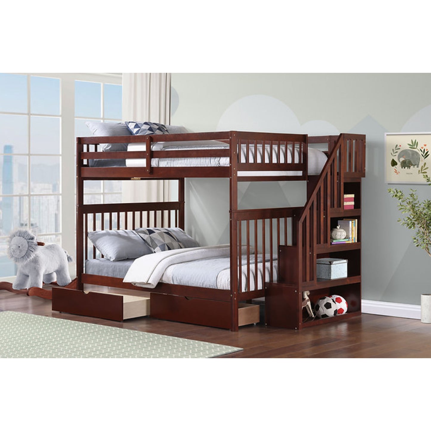 Full/Full Bunk Bed IF 1857