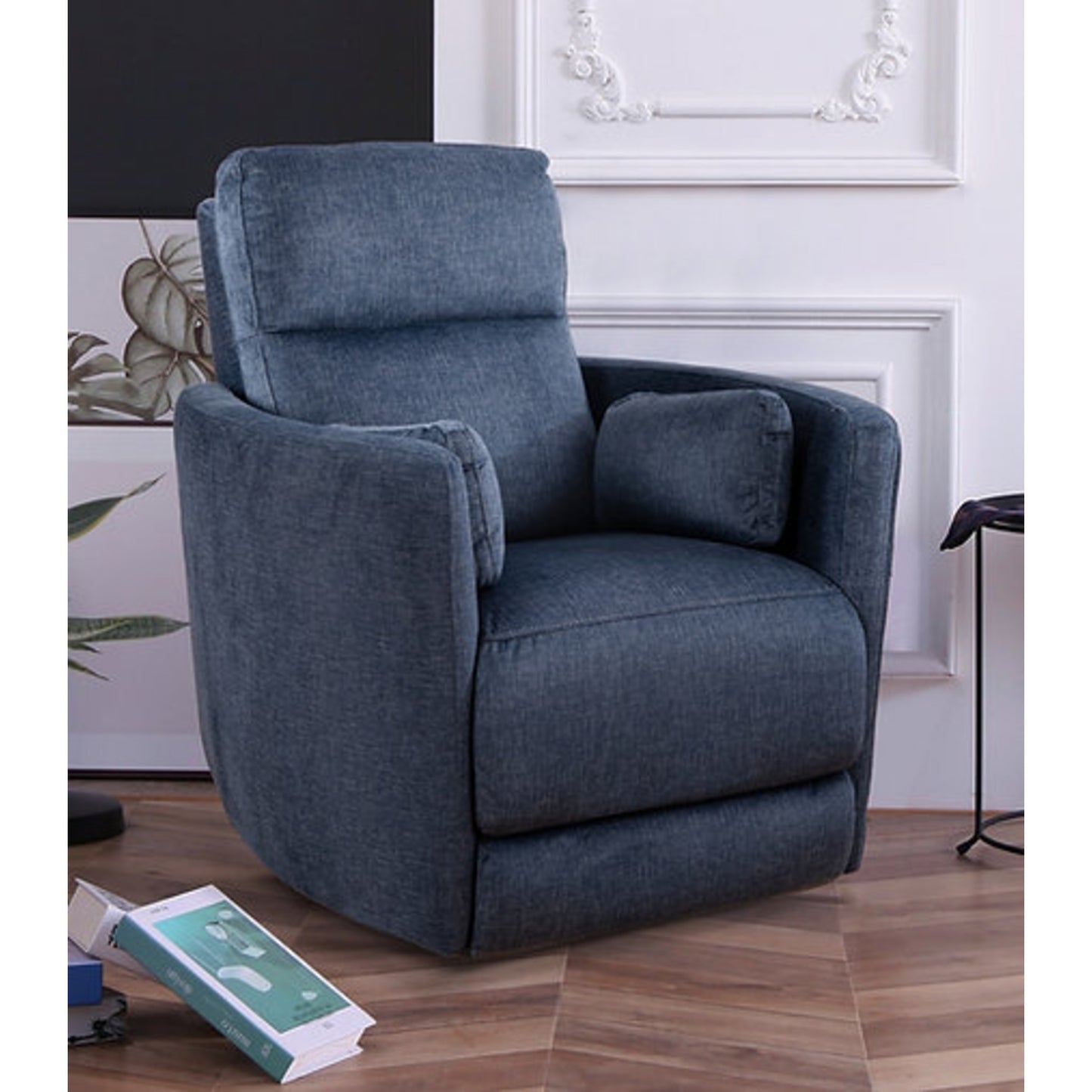 Blue Fabric Recliner Chair IF 6340