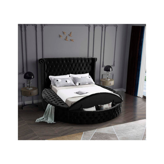 Black Storage Platform Bed IF 5773