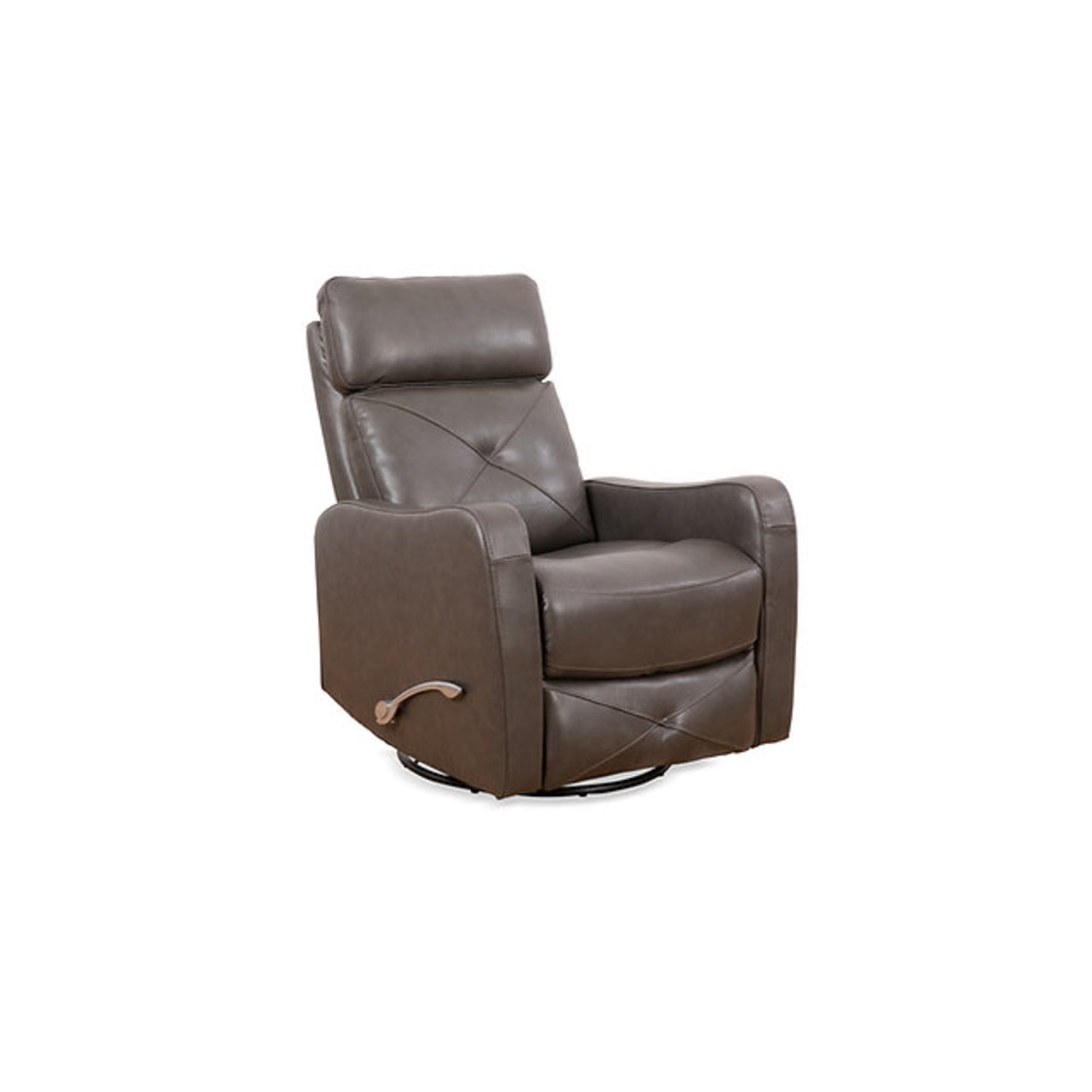 Rustic Leather Match Recliner Chair IF 6331 - Charcoal / Blackberry / Brown