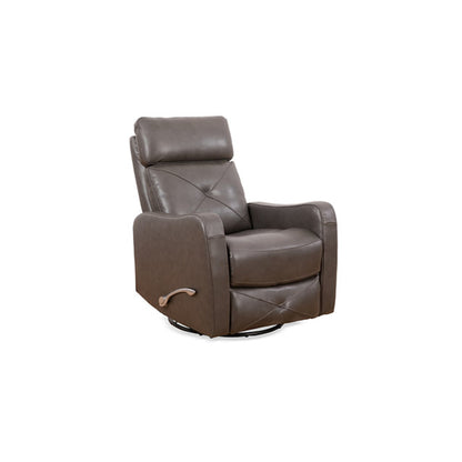 Rustic Leather Match Recliner Chair IF 6331 - Charcoal / Blackberry / Brown