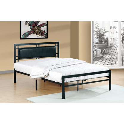 Twin Metal Bed IF 141 - Black / White
