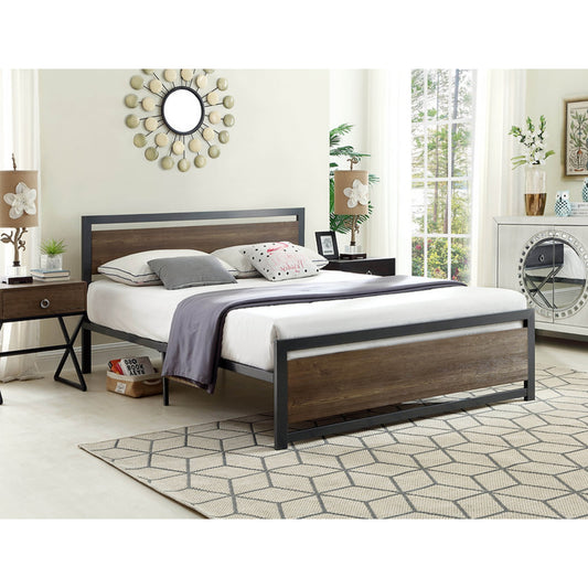 Grey Metal Platform Bed IF 5261