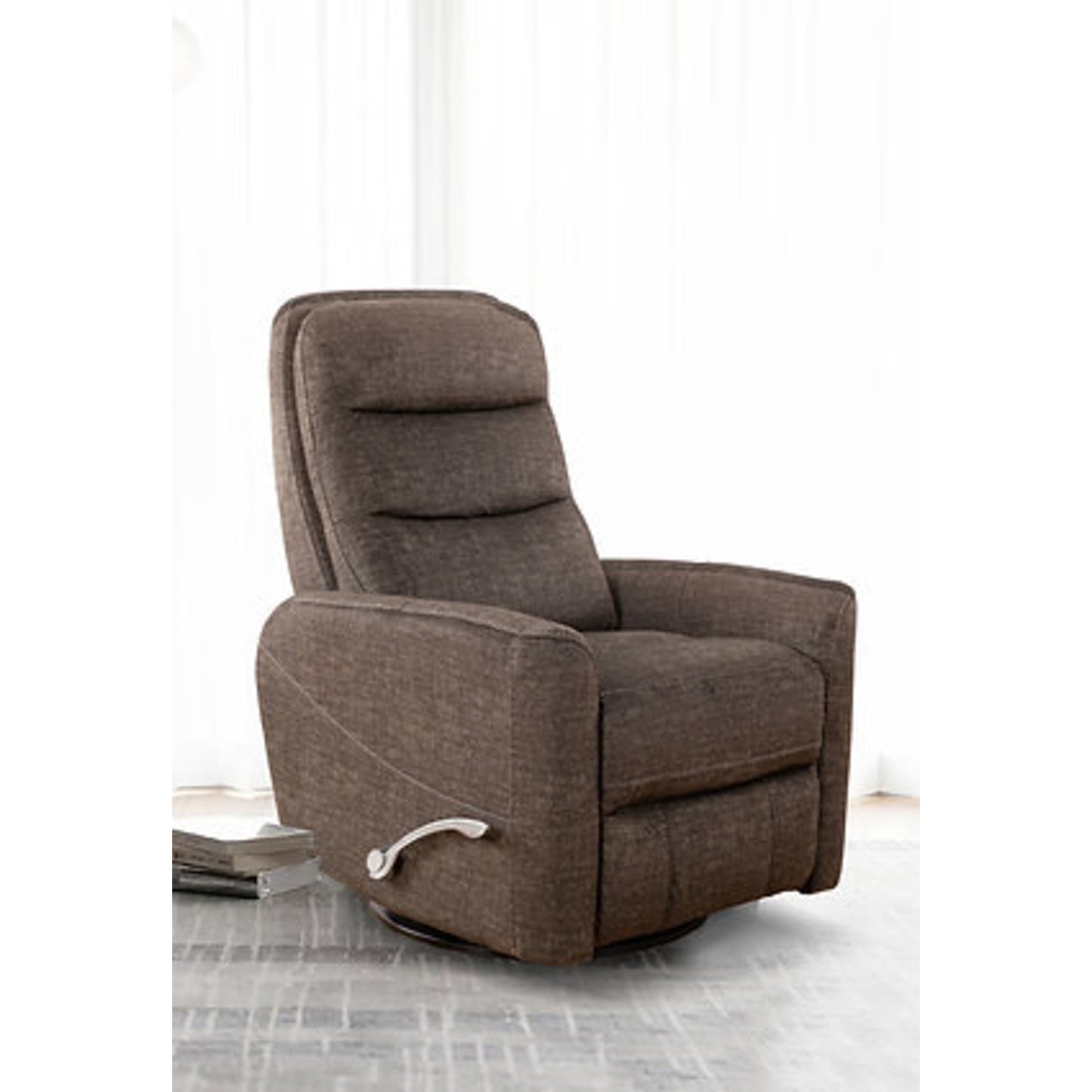 Manual Recliner Chair IF 6321 - Grenada / Pearl / Chocolate