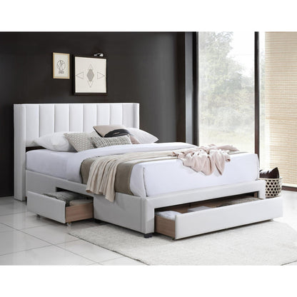 Full 3 Drawer Storage Bed IF 5331 - Grey / Creme