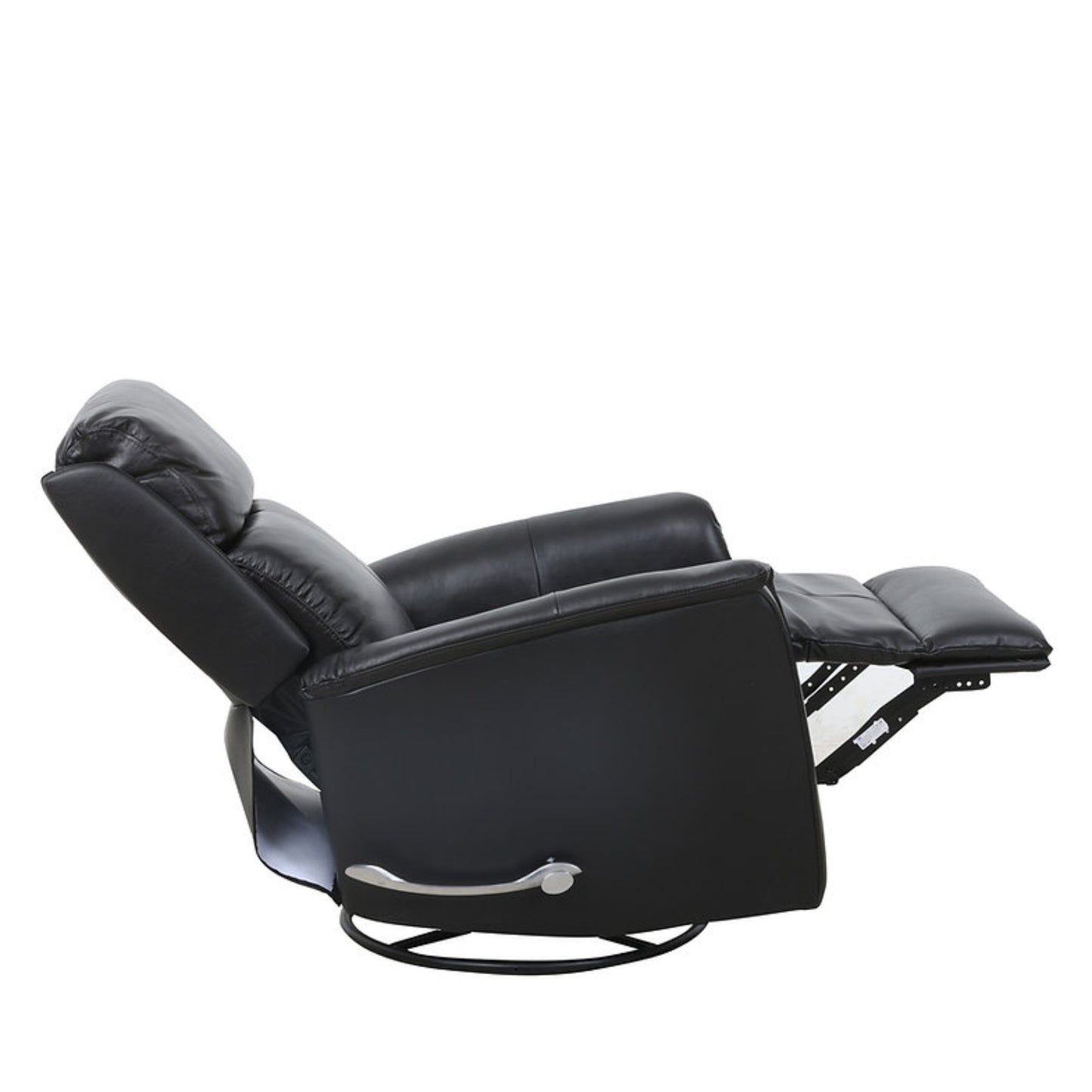 IF-6382 Leather Match Rocker Recliner - Blackberry