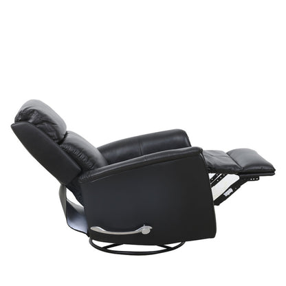 IF-6382 Leather Match Rocker Recliner - Blackberry
