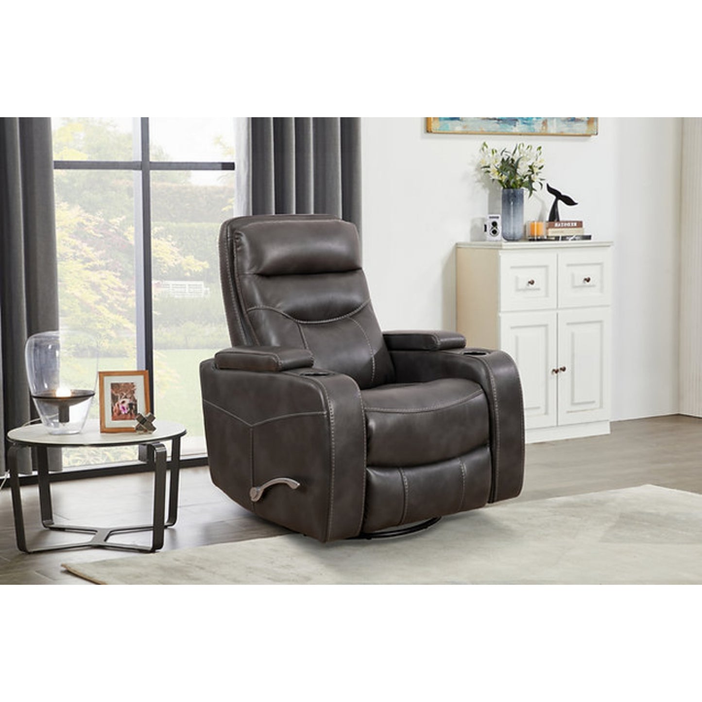 Grey PU Recliner Chair IF 6312