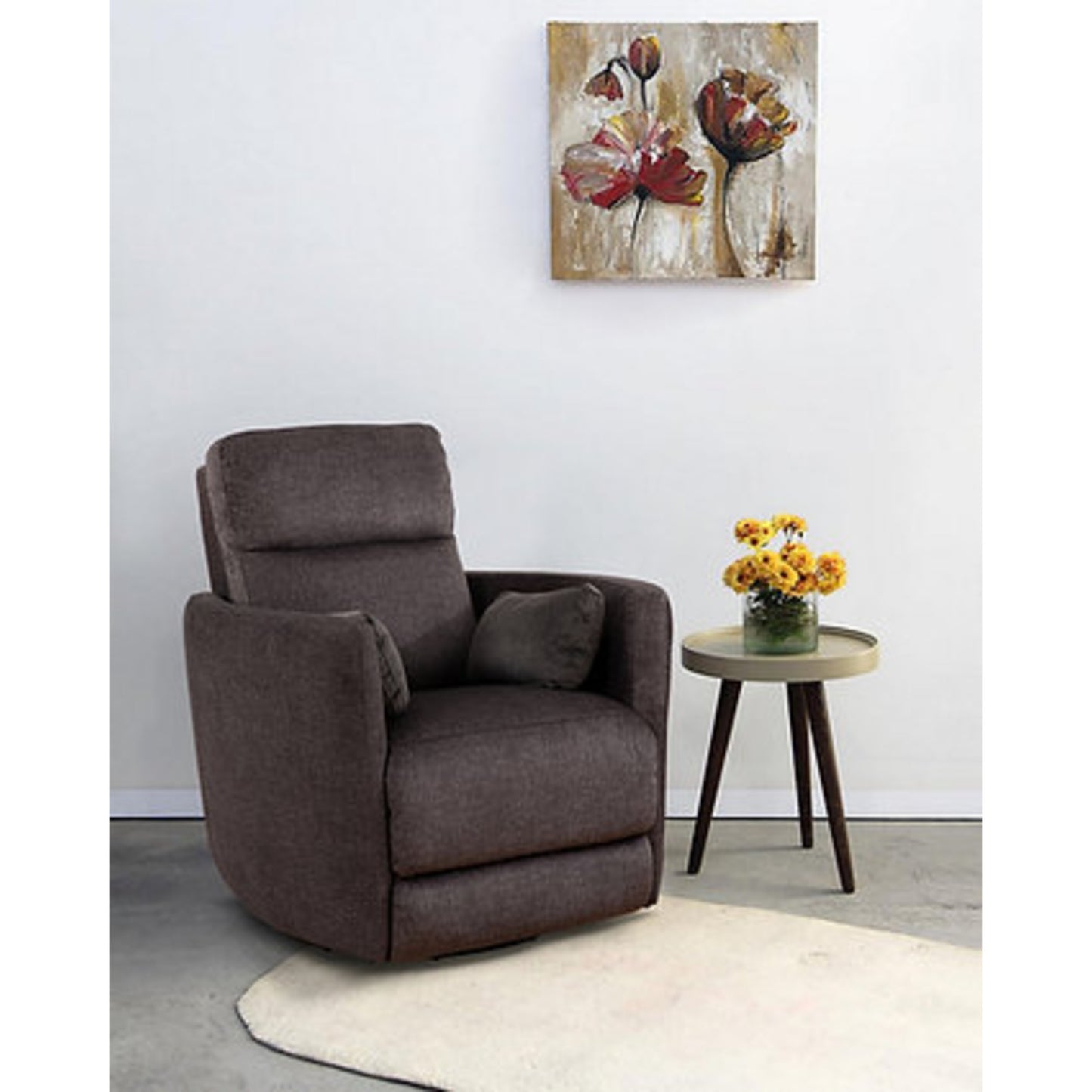 Gun Fabric Recliner Chair IF 6341