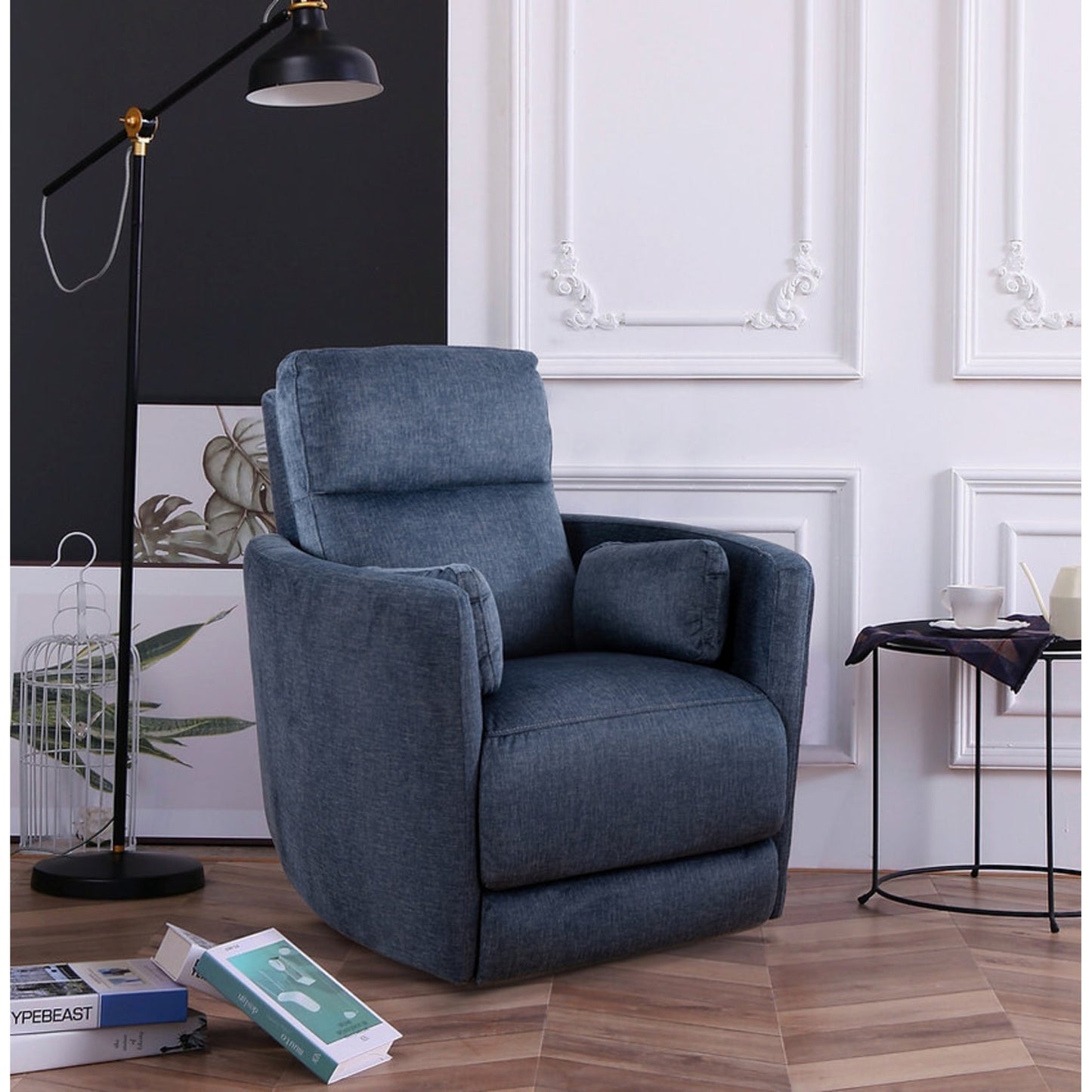 Blue Fabric Recliner Chair IF 6340