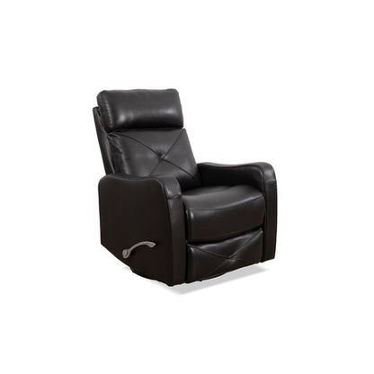 Rustic Leather Match Recliner Chair IF 6331 - Charcoal / Blackberry / Brown