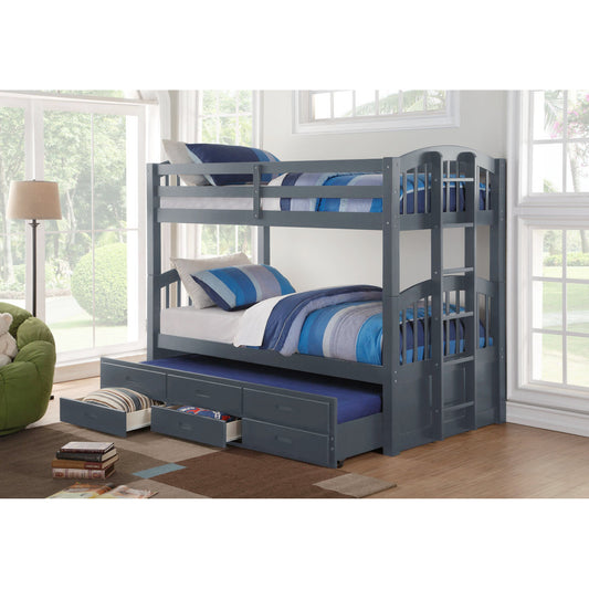 Twin/Twin/Twin Captain Bunk Bed IF 1840