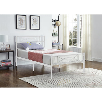 Twin Metal Bed  IF 154 - White / Black