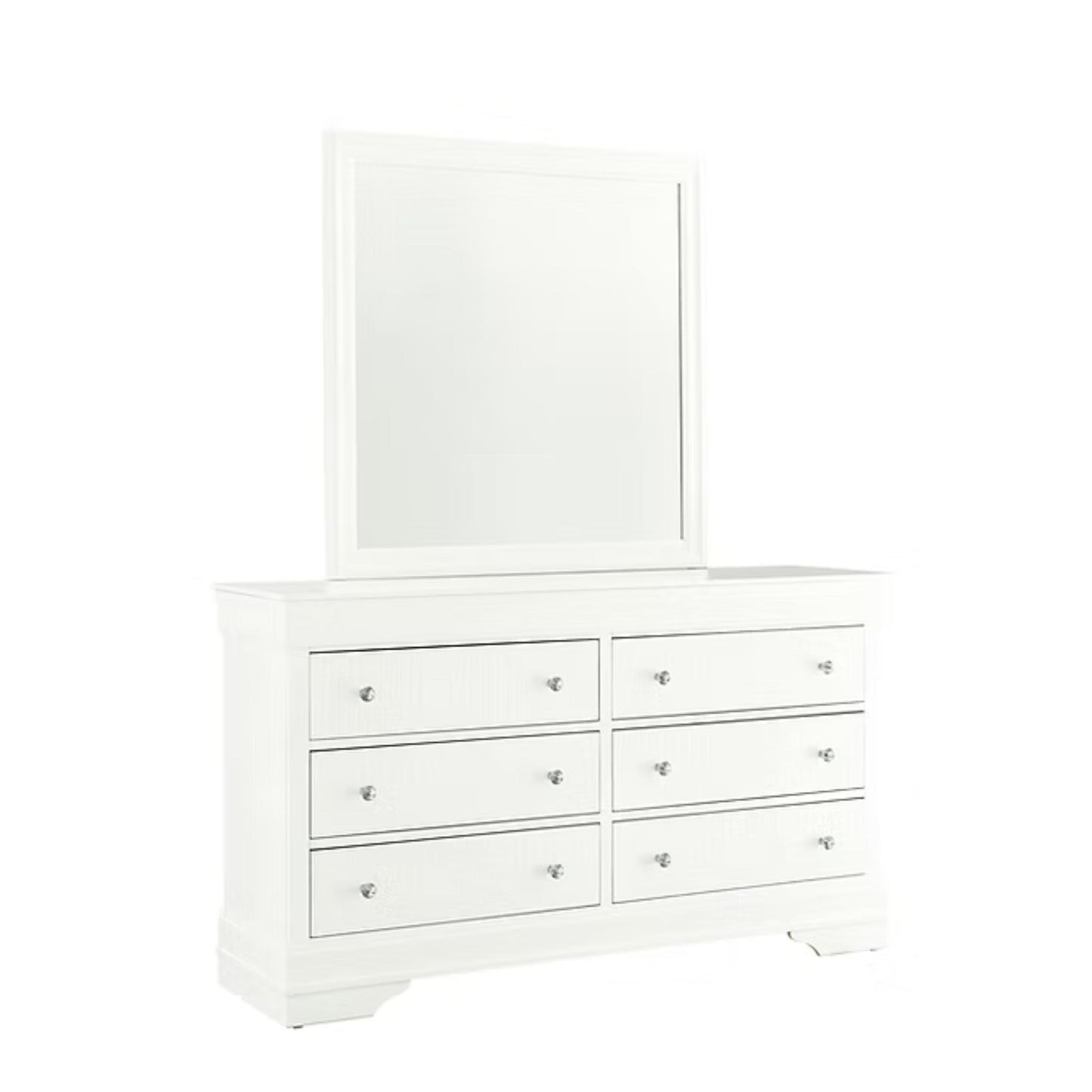 Pompei (White) Dresser and Mirror