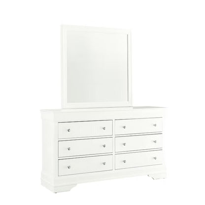 Pompei (White) Dresser and Mirror