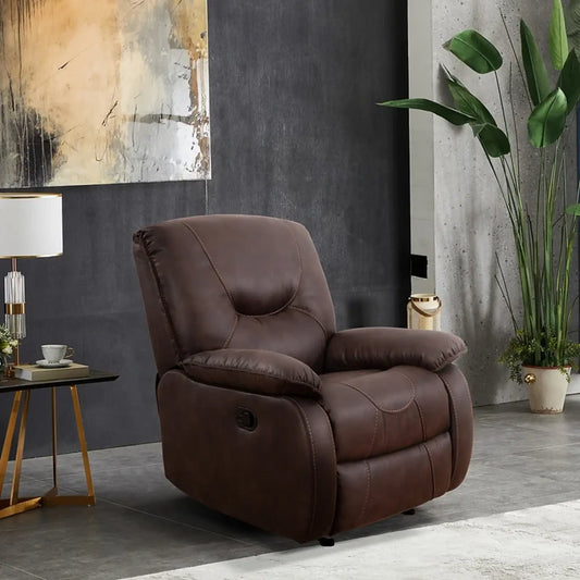 Brown Fabric Recliner Chair IF 6351