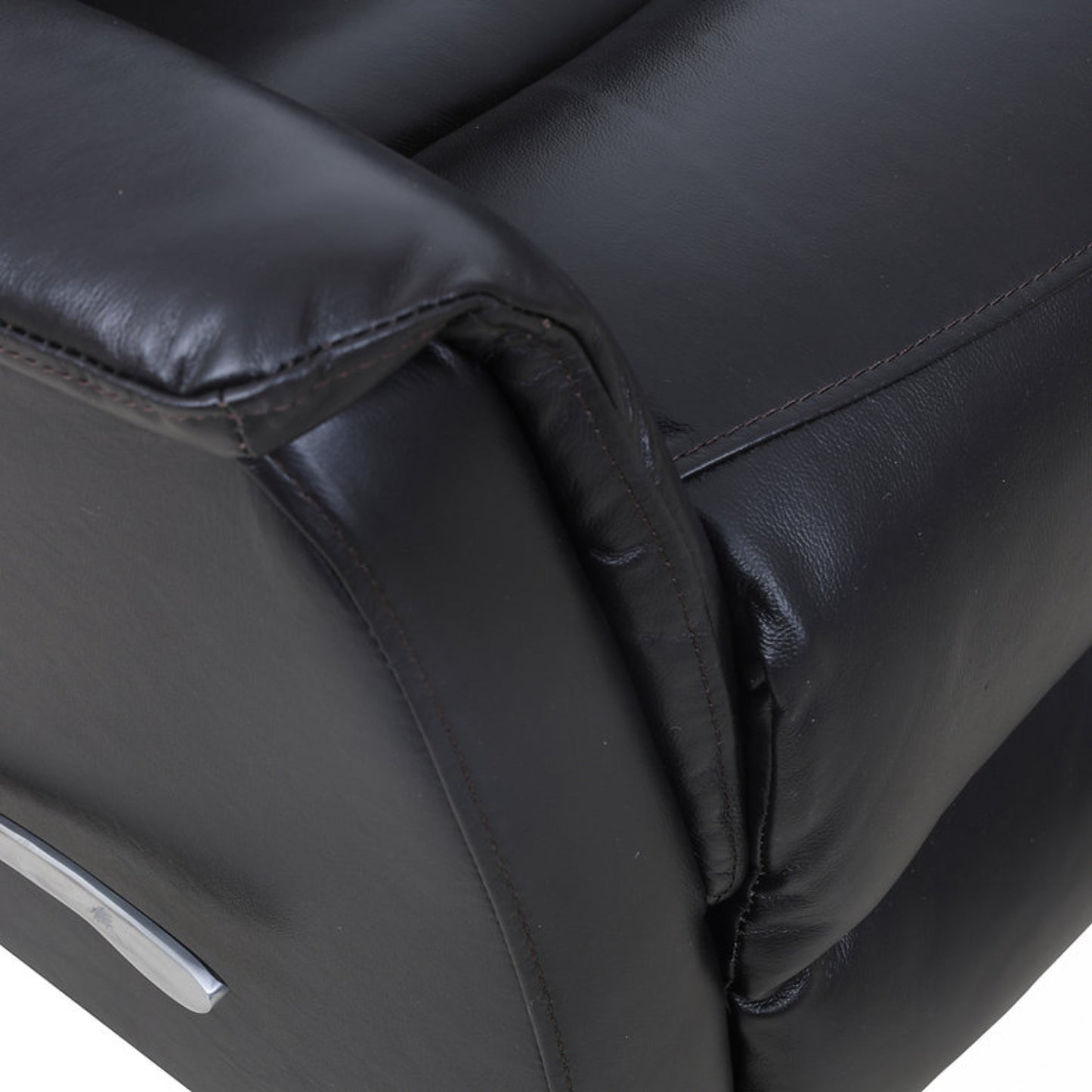 IF-6382 Leather Match Rocker Recliner - Blackberry