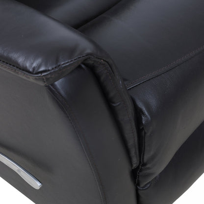 IF-6382 Leather Match Rocker Recliner - Blackberry
