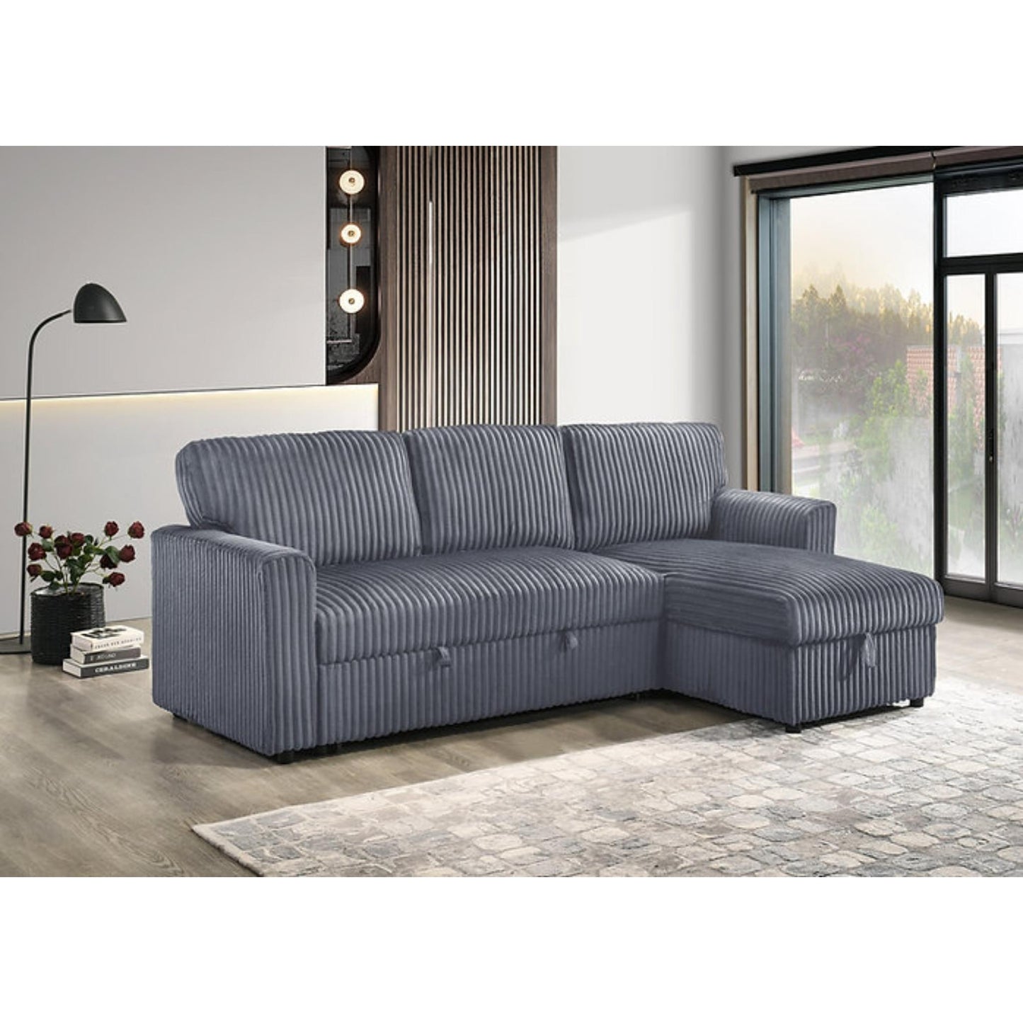 Sofabed IF 9026 - Creme / Grey / Black