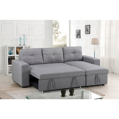 Sofabed Sectional With Large Lift up Storage IF 9032 - Grey / Black