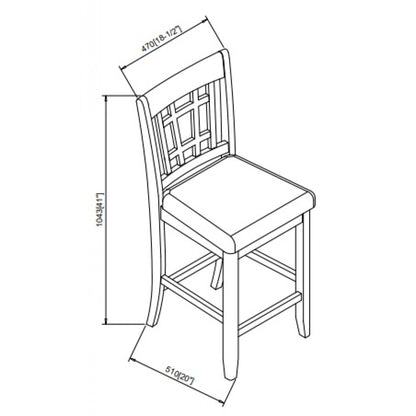 Counter Stool (Set of 2pc) K 4560W