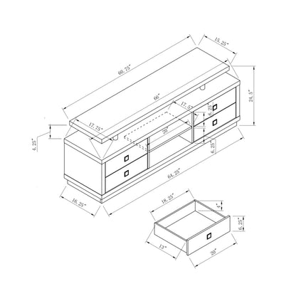 66'' TV STAND B18045