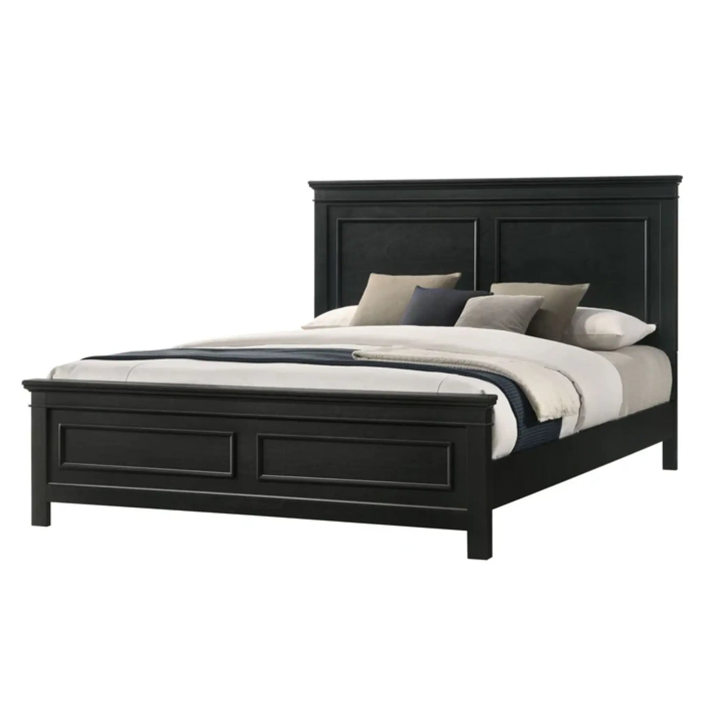 Camden Double / Queen 6pc Bedroom Set B511 - Black, Grey, White, Antique White
