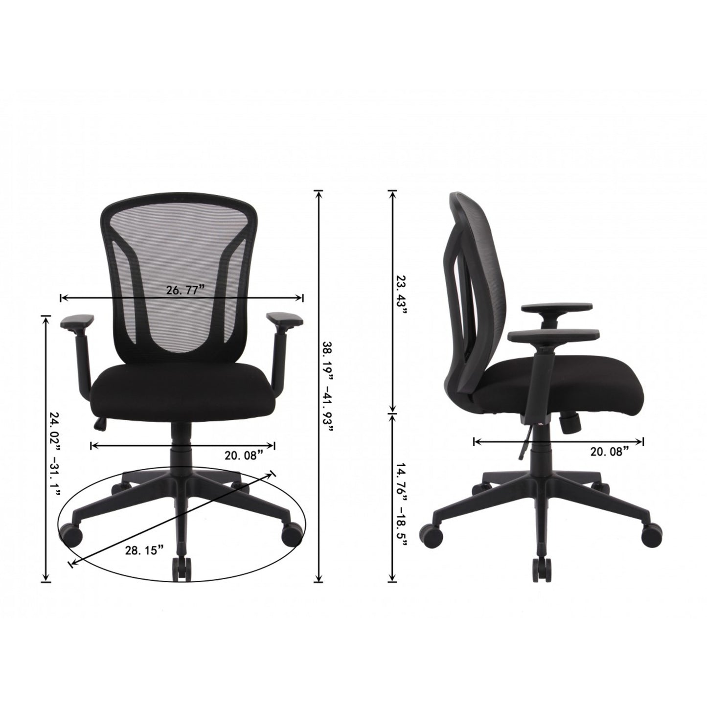 OFFICE CHAIR B- 2808